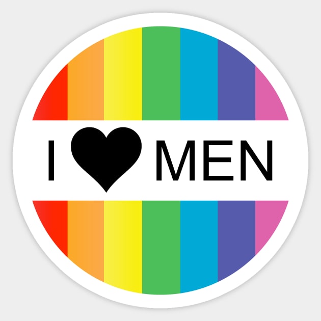 i love men Sticker by chromatosis